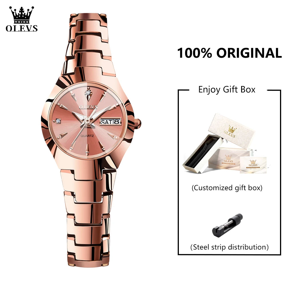 OLEVS 8697 Watches Man - Festive Collection - Embellish Gold Jewelry & Diamond