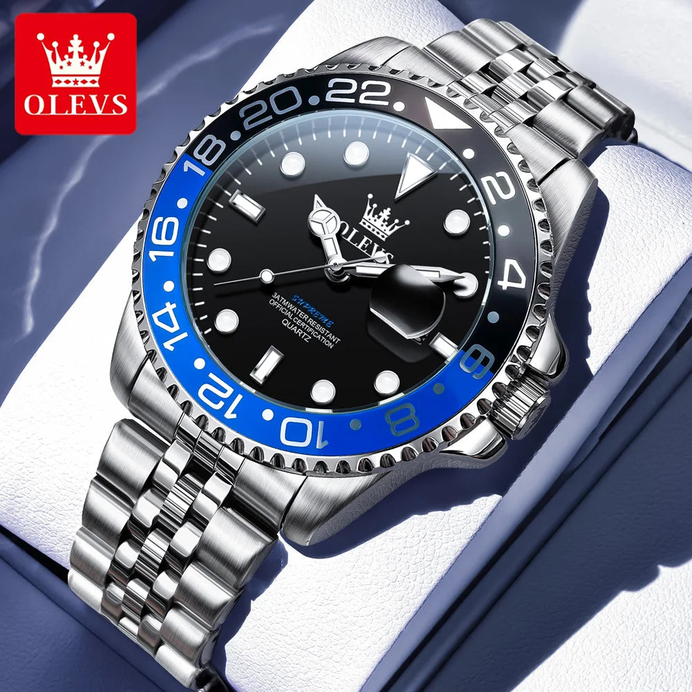 OLEVS 5657 Original Brand Men's Watch - Olevs - Embellish Gold Jewelry & Diamond