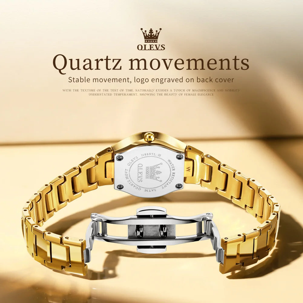 OLEVS 8697 Watches Man - Festive Collection - Embellish Gold Jewelry & Diamond