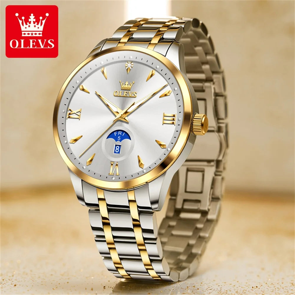 OLEVS Brand Men's Watch - Olevs - Embellish Gold Jewelry & Diamond