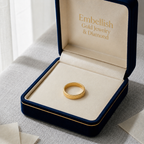 18K Real Saudi Gold Simple Ring