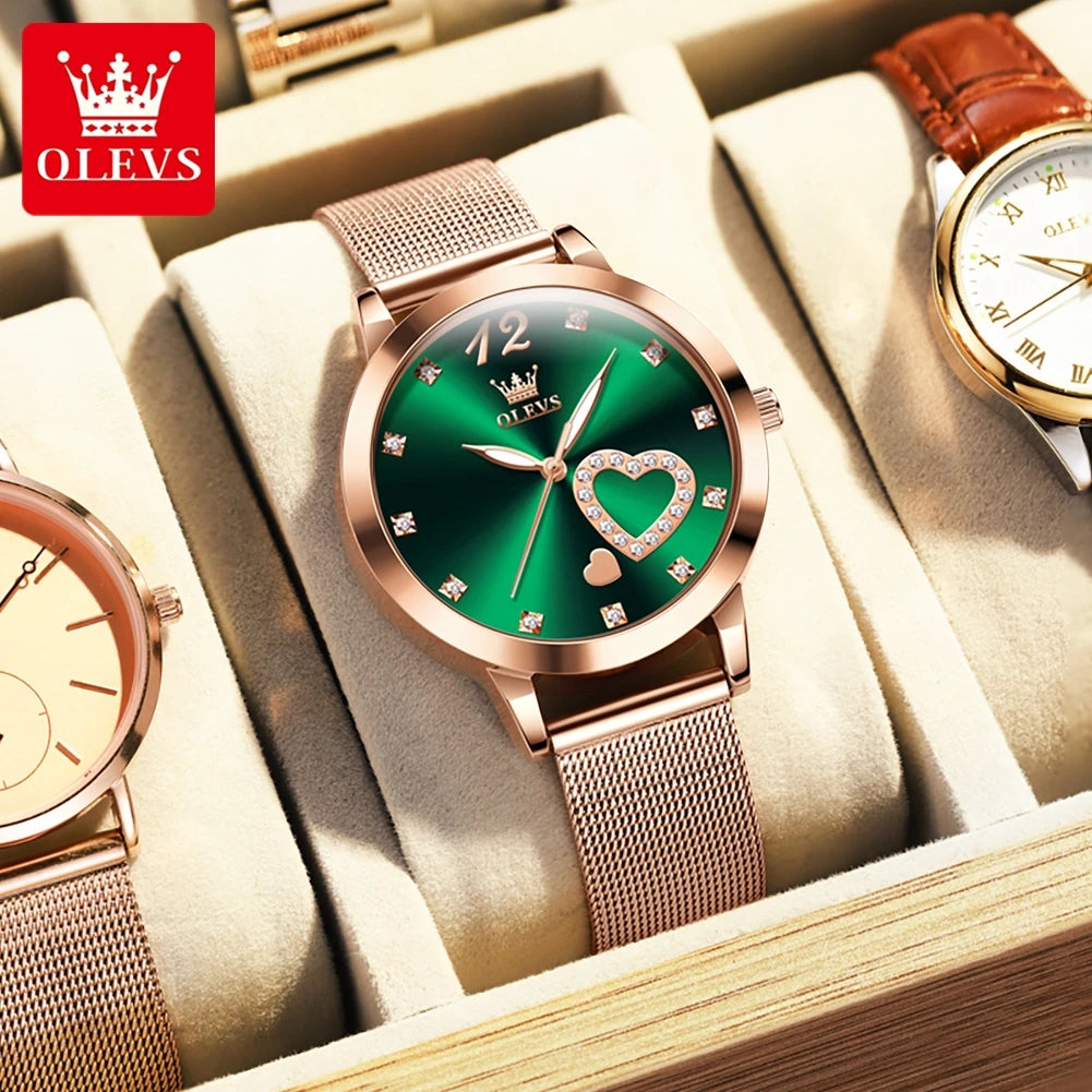 OLEVS Elegant Quartz Watch for Women - Olevs - Embellish Gold Jewelry & Diamond