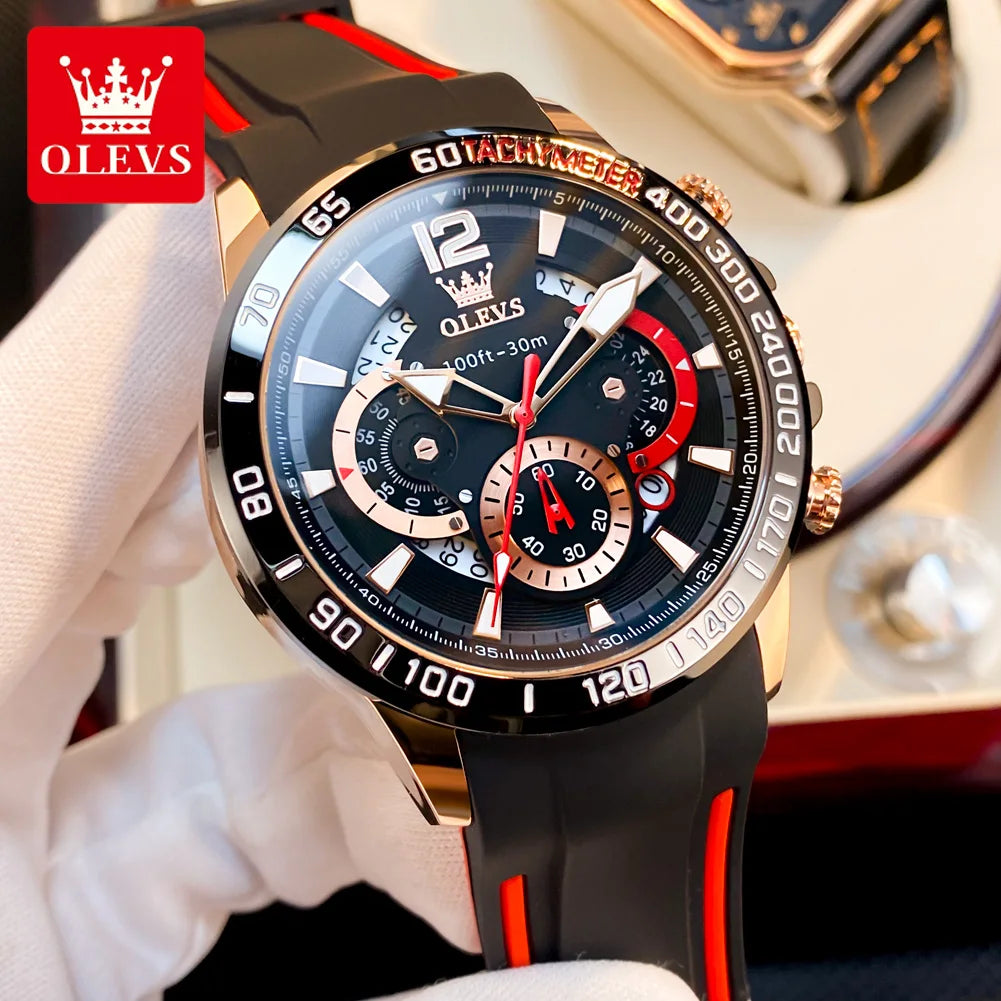 OLEVS casual fashion Men's Wristwatch - Olevs - Embellish Gold Jewelry & Diamond