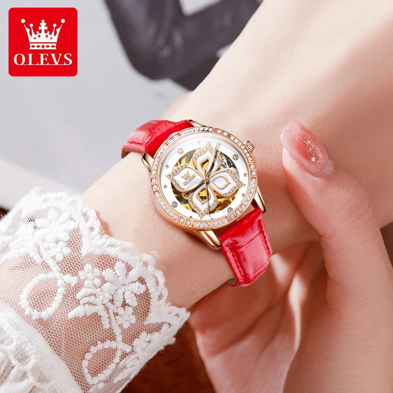 OLEVS Elegant Fashion Women's Watches - Festive Collection - Embellish Gold Jewelry & Diamond
