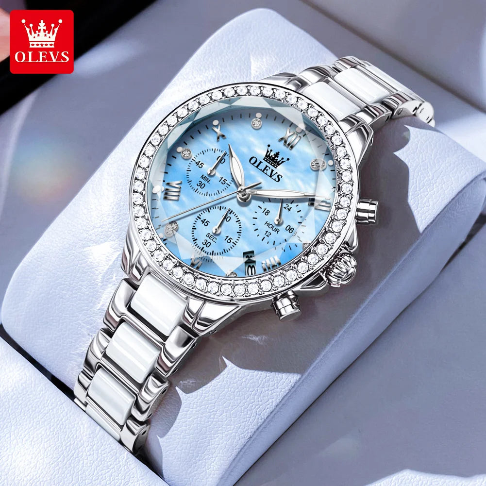 OLEVS 9999 Women Watch - Olevs - Embellish Gold Jewelry & Diamond
