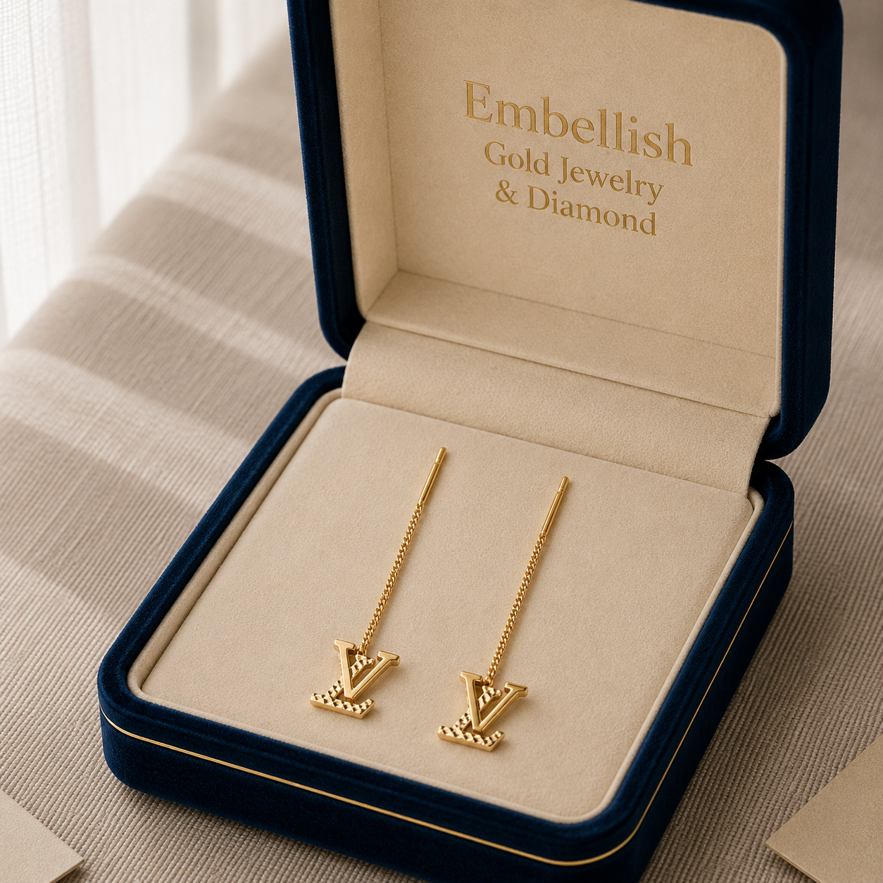 18k Gold Love Tictac Earrings - 18k Gold Earrings - Embellish Gold Jewelry & Diamond