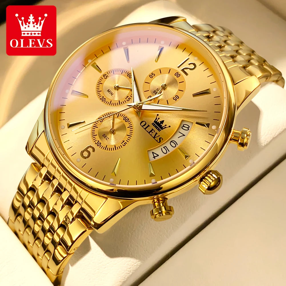 OLEVS luxury brand men's watches - Olevs - Embellish Gold Jewelry & Diamond
