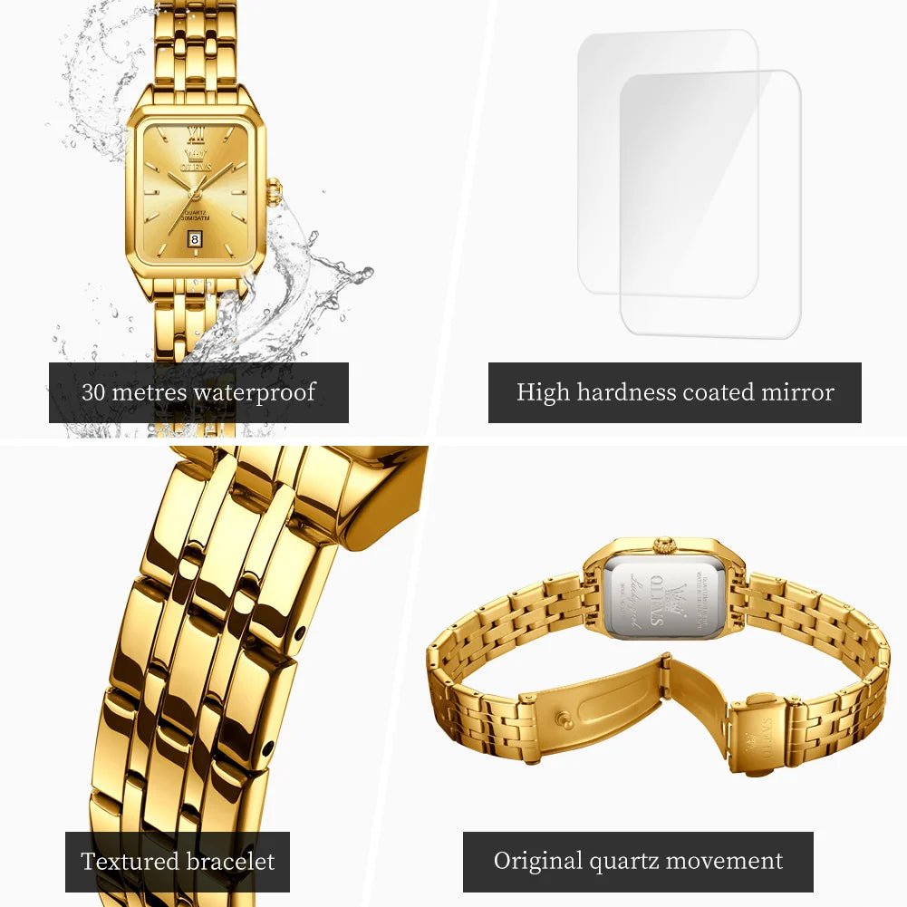 OLEVS Luxury Top Brand Women's Watches - Olevs - Embellish Gold Jewelry & Diamond