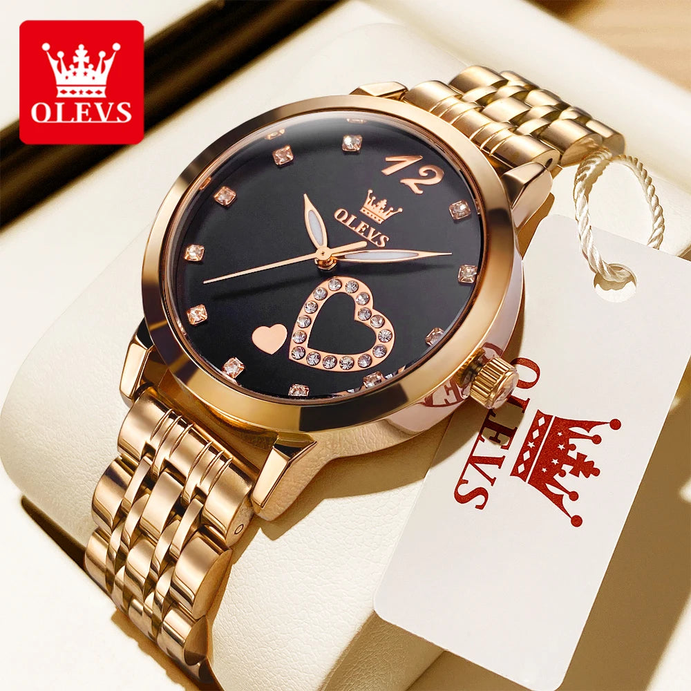 OLEVS Elegant Quartz Watch for Women - Olevs - Embellish Gold Jewelry & Diamond