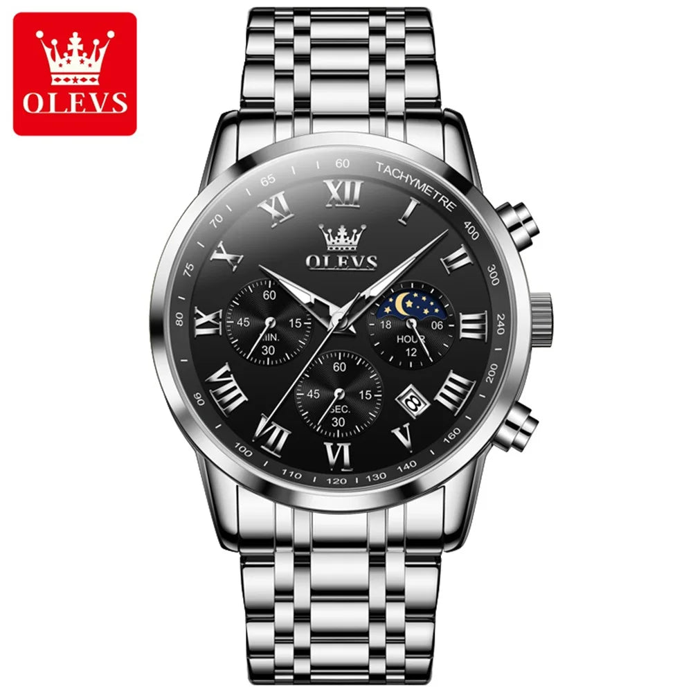 OLEVS Luxury Quartz Watch for Men - Olevs - Embellish Gold Jewelry & Diamond