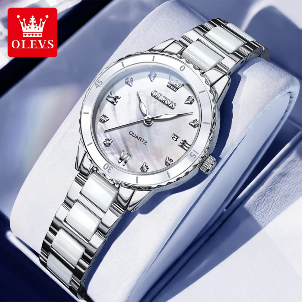 OLEVS 9985 Elegant Women Watch - Olevs - Embellish Gold Jewelry & Diamond