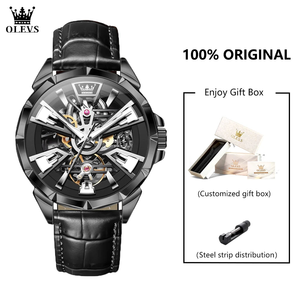 OLEVS 7051 Men's Watch - Festive Collection - Embellish Gold Jewelry & Diamond