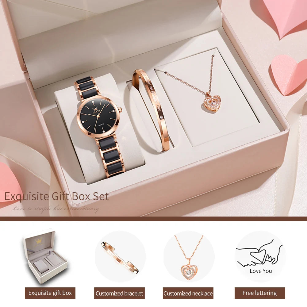 OLEVS Women Watch 5877 - Olevs - Embellish Gold Jewelry & Diamond