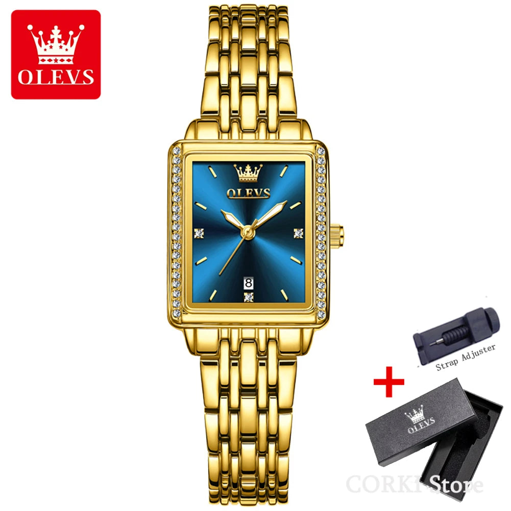 OLEVS 9995 Elegant Quartz Ladies Womens - Olevs - Embellish Gold Jewelry & Diamond