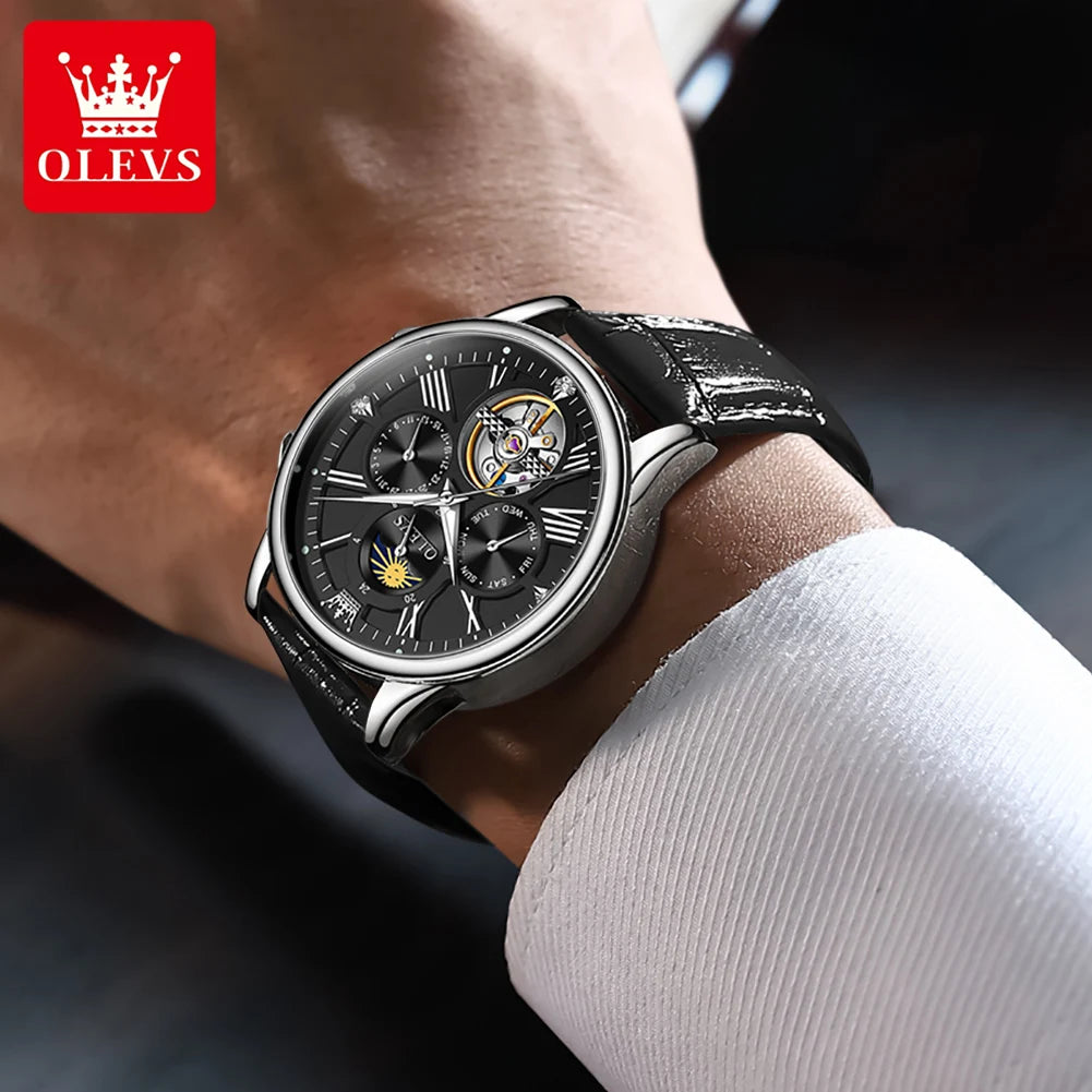 OLEVS Mens Watch - Festive Collection - Embellish Gold Jewelry & Diamond