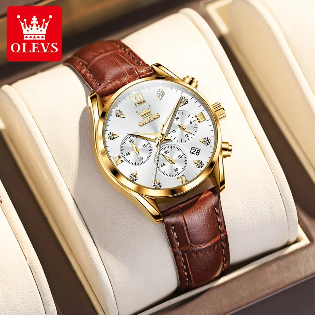 OLEVS 5523 Original Brand Women's Watches - Olevs - Embellish Gold Jewelry & Diamond