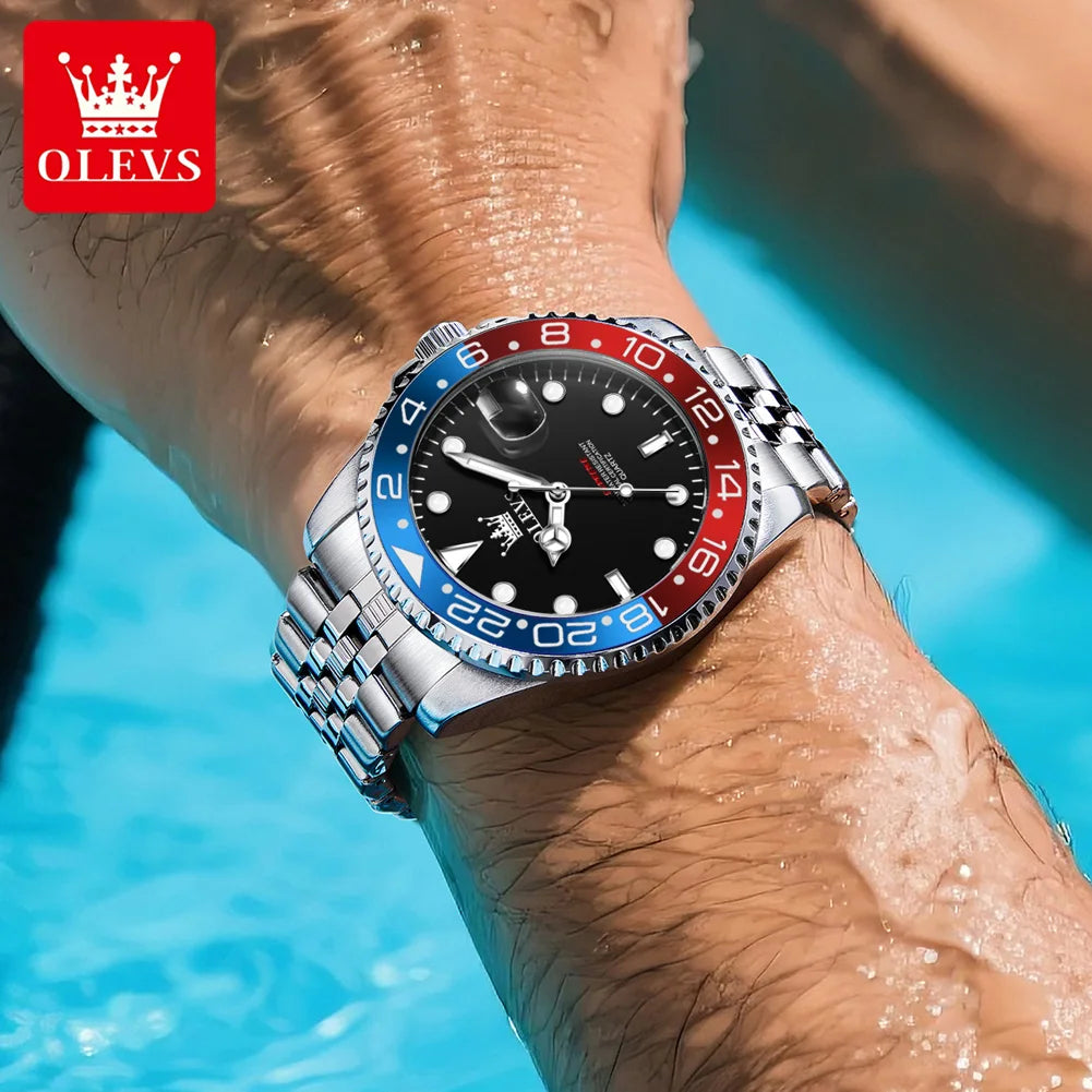 OLEVS 5657 Original Brand Men's Watch - Olevs - Embellish Gold Jewelry & Diamond