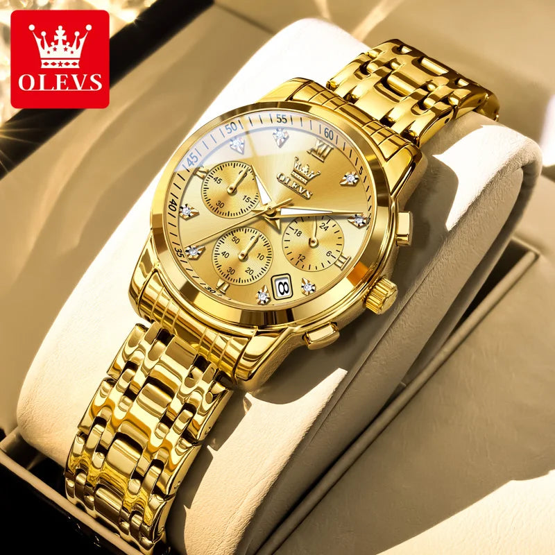OLEVS Women Watch - Olevs - Embellish Gold Jewelry & Diamond
