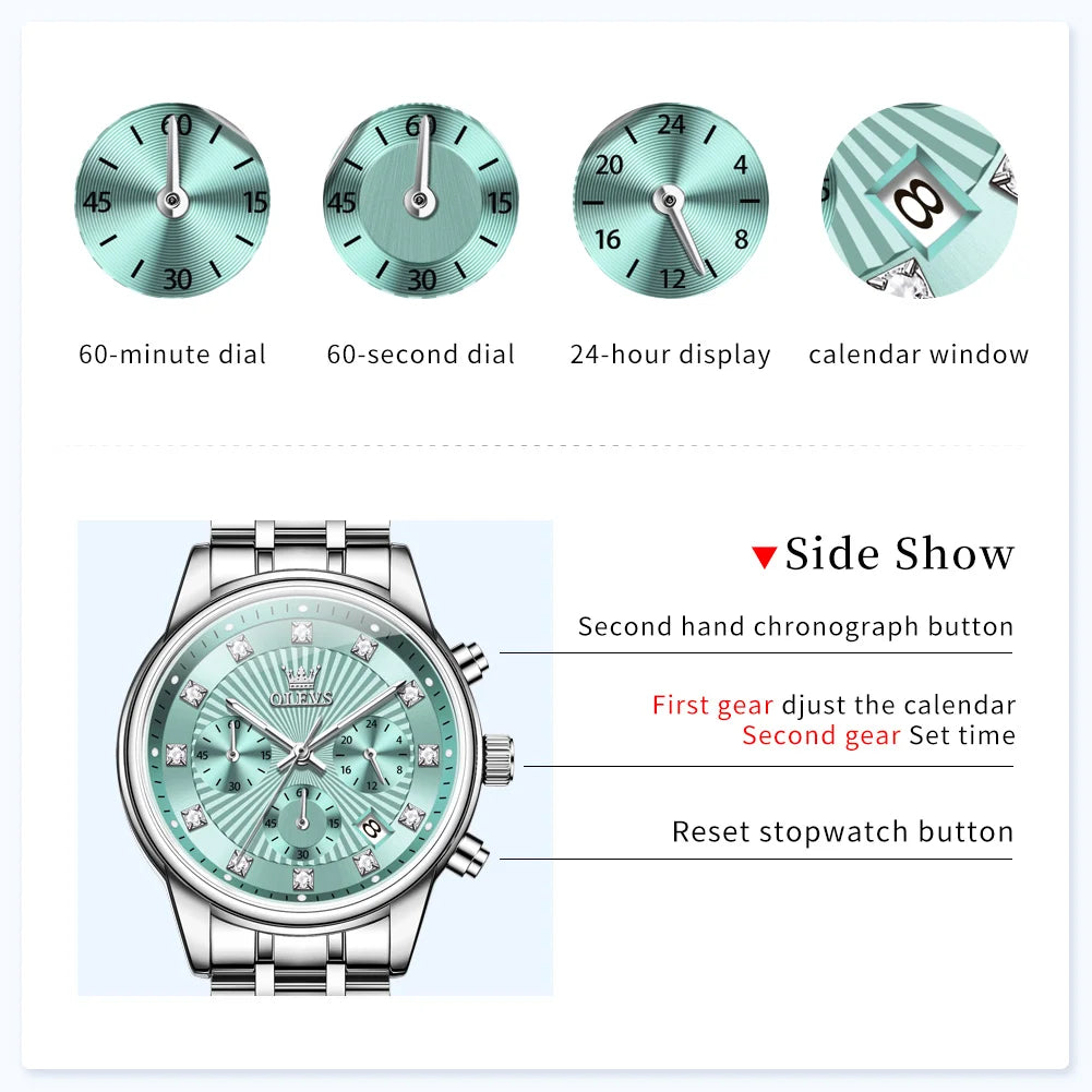 OLEVS Womens Watches - Olevs - Embellish Gold Jewelry & Diamond
