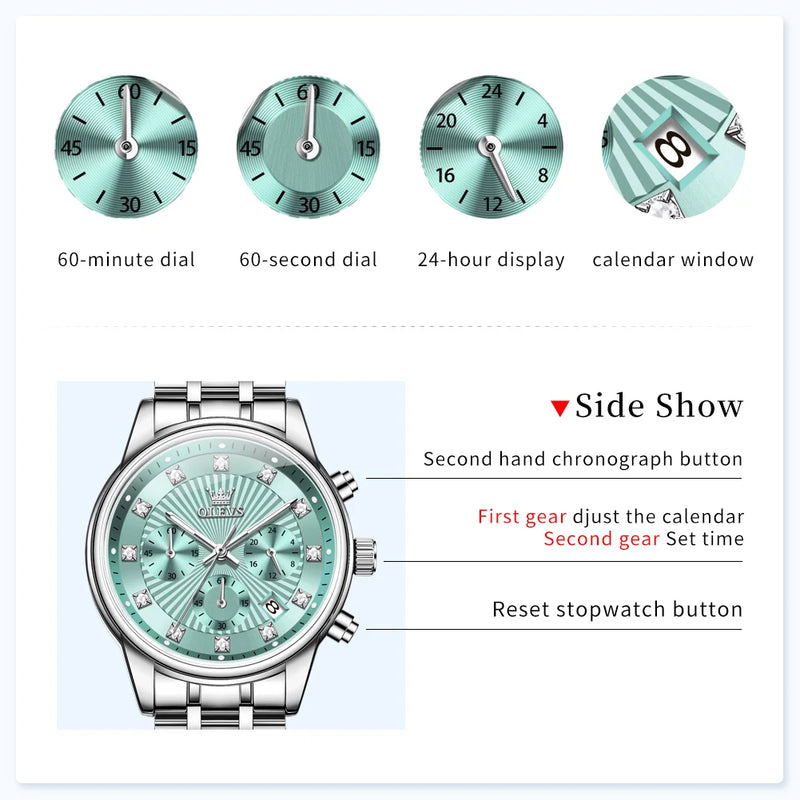 OLEVS Womens Watches - Olevs - Embellish Gold Jewelry & Diamond