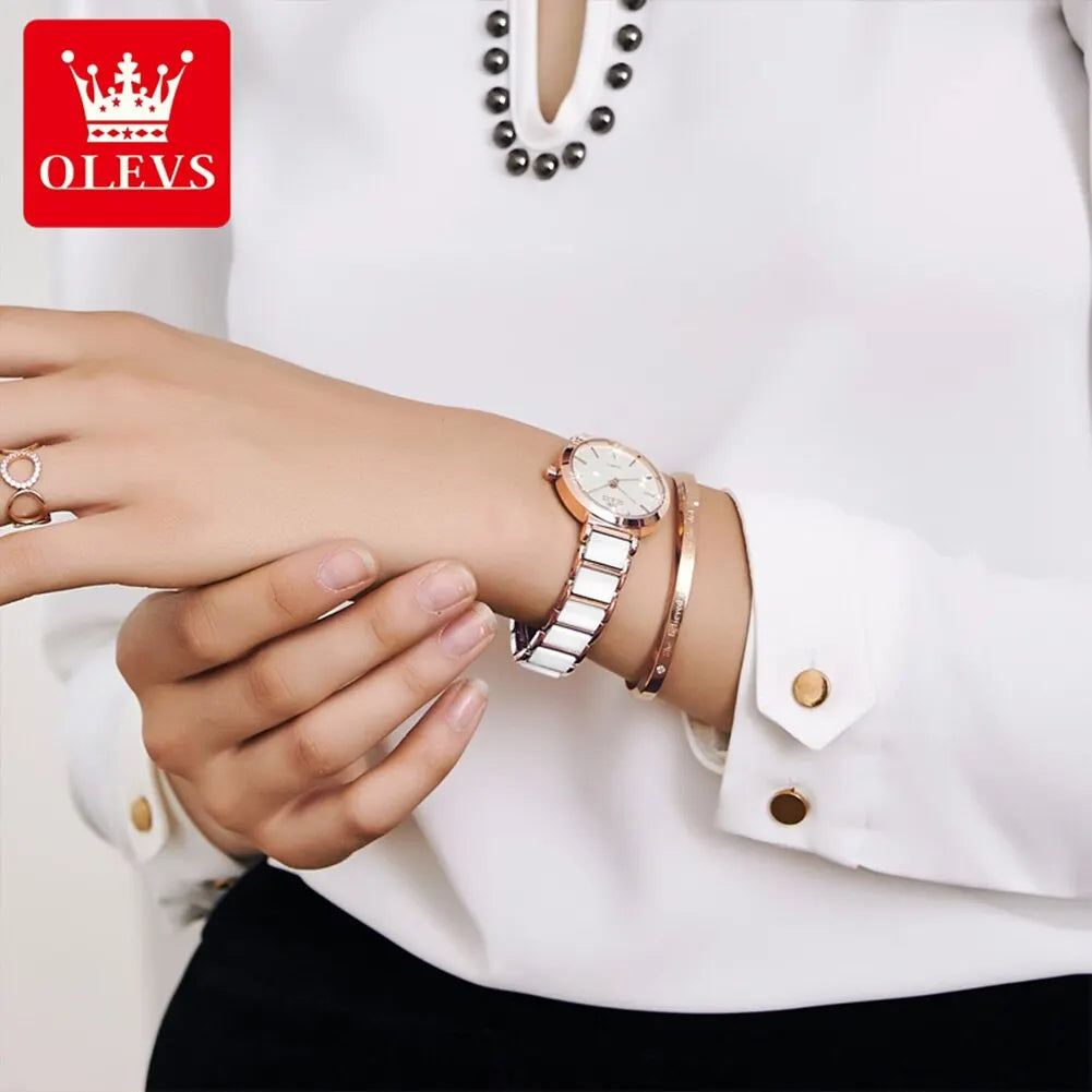 OLEVS Fashion Women Watches - Festive Collection - Embellish Gold Jewelry & Diamond