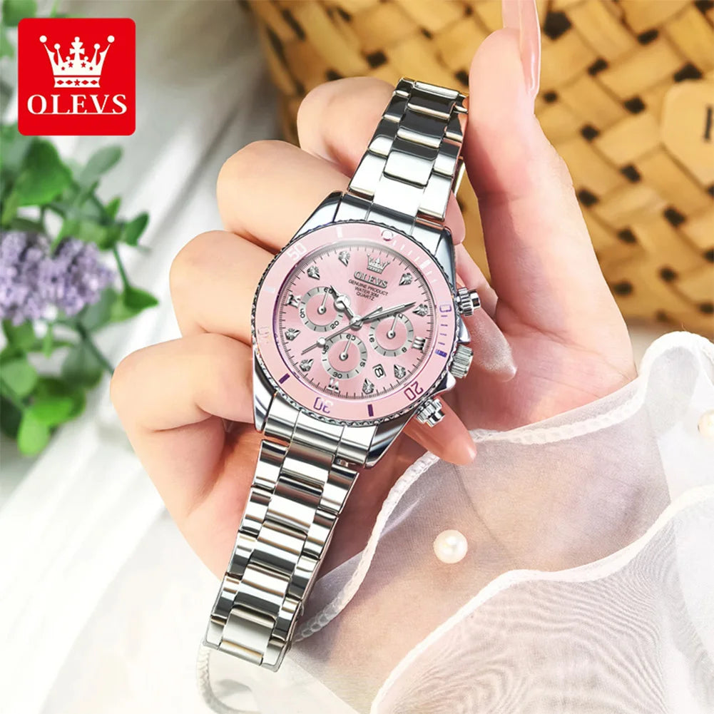 OLEVS Luxury Women's Watch - Olevs - Embellish Gold Jewelry & Diamond