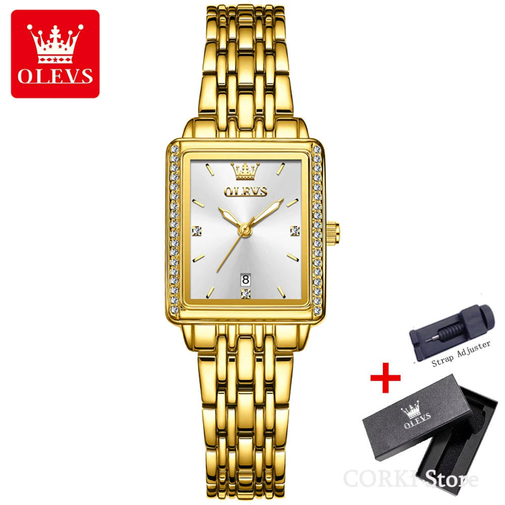 OLEVS 9995 Elegant Quartz Ladies Womens - Olevs - Embellish Gold Jewelry & Diamond