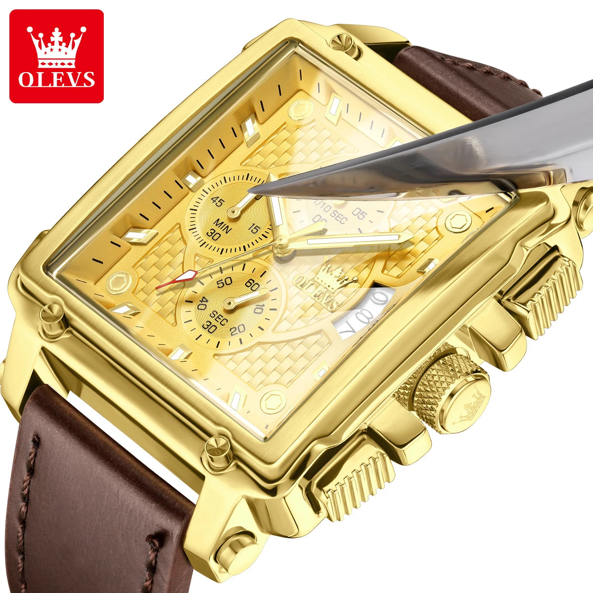 OLEVS brand mens watches - Olevs - Embellish Gold Jewelry & Diamond