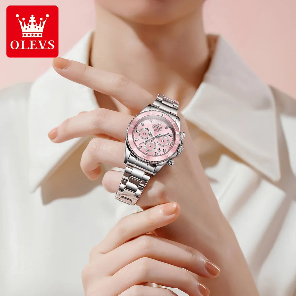 OLEVS Luxury Women's Watch - Olevs - Embellish Gold Jewelry & Diamond