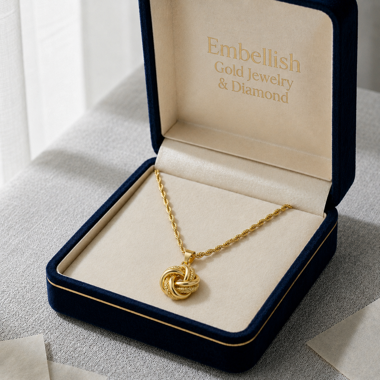 18k Gold Glistening Necklace