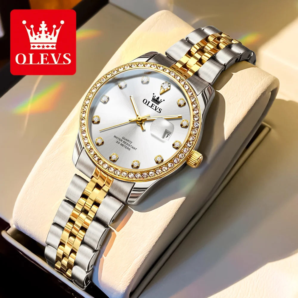 OLEVS Top Brand Women's Watches - Olevs - Embellish Gold Jewelry & Diamond