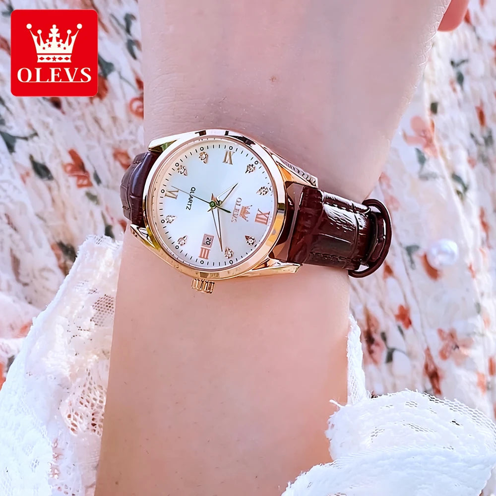 OLEVS Casual Luxury Women's Watches - Olevs - Embellish Gold Jewelry & Diamond