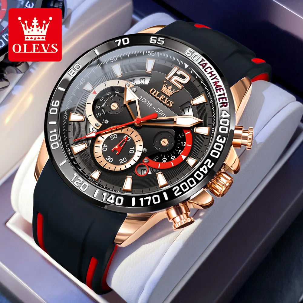 OLEVS casual fashion Men's Wristwatch - Olevs - Embellish Gold Jewelry & Diamond
