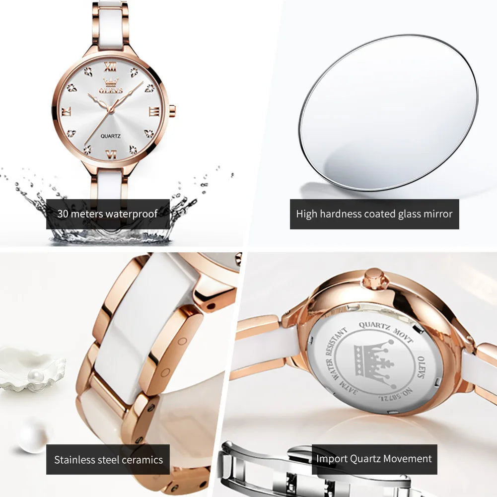 OLEVS 5872 Women Watches - Olevs - Embellish Gold Jewelry & Diamond