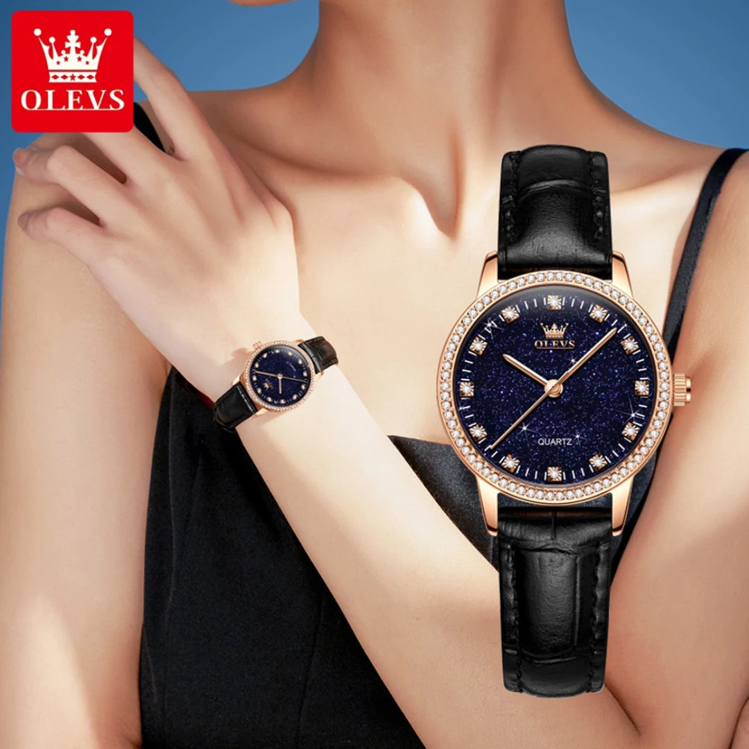 OLEVS 5605 Quartz Fashion Watch - Olevs - Embellish Gold Jewelry & Diamond