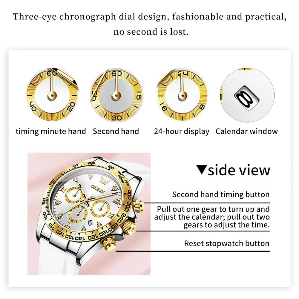 OLEVS 5618 New Women Watch - Olevs - Embellish Gold Jewelry & Diamond