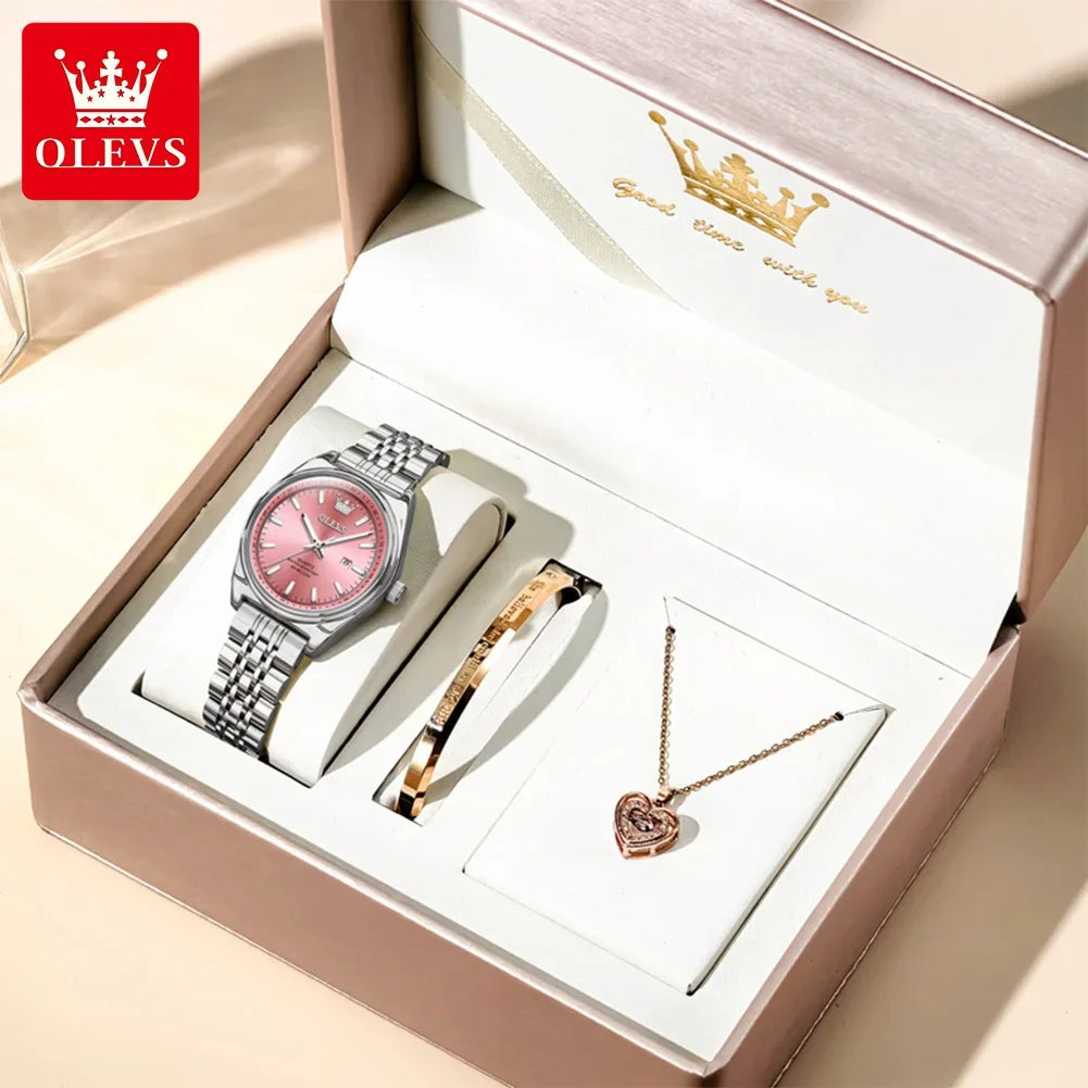 OLEVS New 3703 Watches Woman - Festive Collection - Embellish Gold Jewelry & Diamond