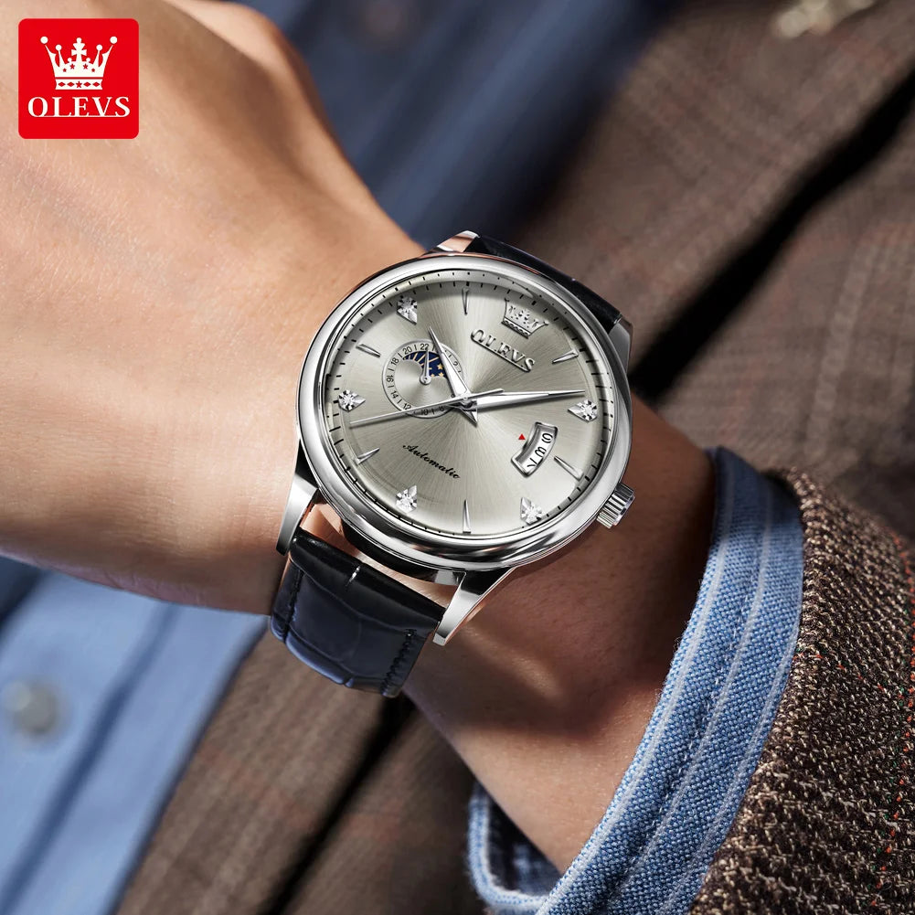 OLEVS 7040 24h Moon Phase Men's Watch