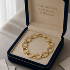 18k Gold Plain Loop Bracelet
