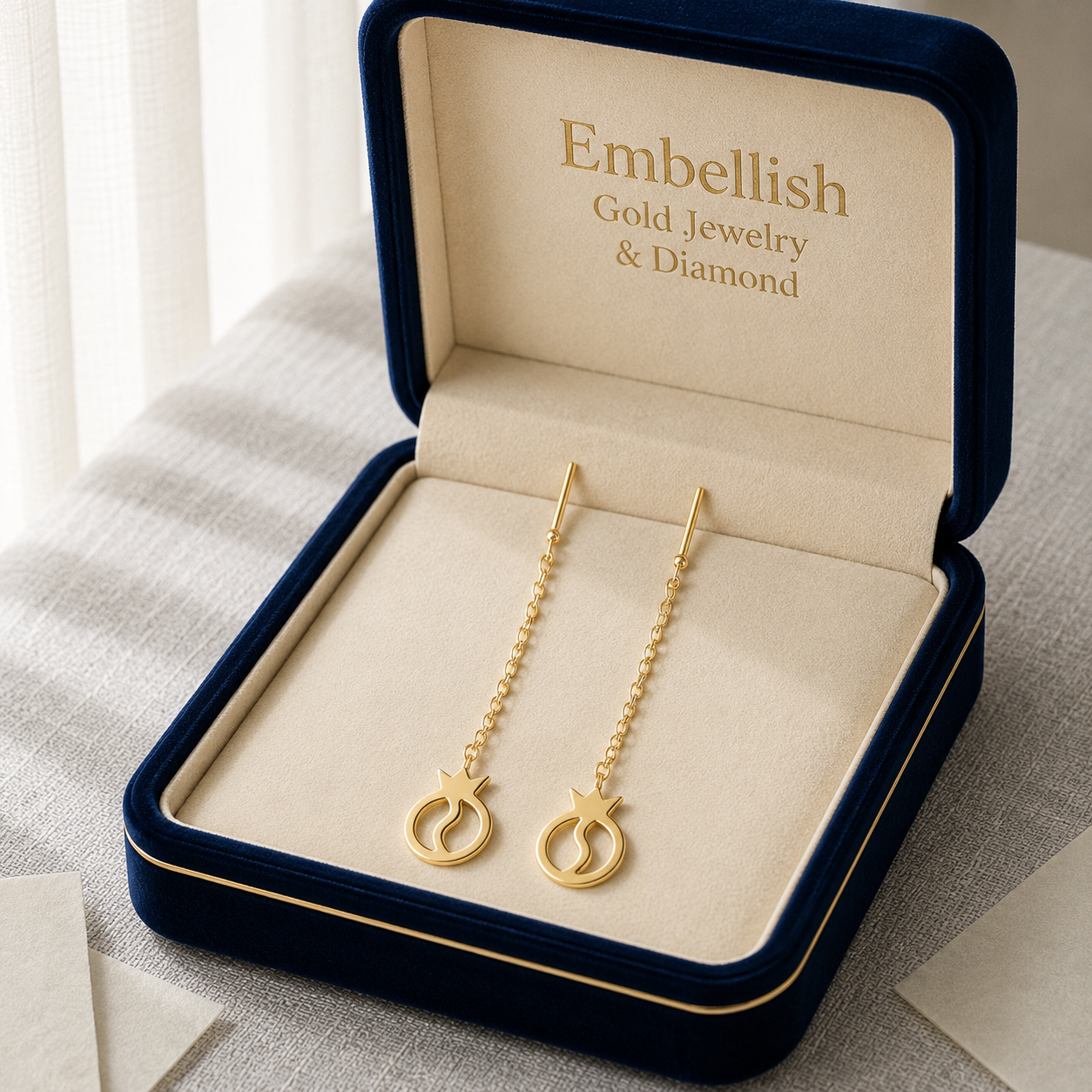 18k Gold Yin Yang Tictac Earrings - 18k Gold Earrings - Embellish Gold Jewelry & Diamond
