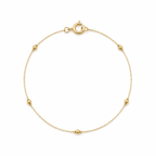 18K Real Gold 15 Balls Bracelet