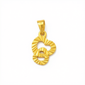 18k Two Heart Lovely Pendant