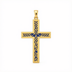 18k Gold Big Crucifix Pendant