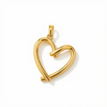 18k Gold Dia Happy Heart Pendant
