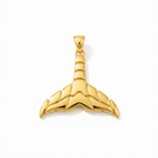 18k Gold Tail Inspired Pendant