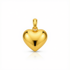 18k Gold Love Heart Pendant