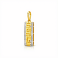 18k Gold Maze Pendant
