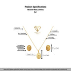 18k Gold Mary Jewelry Set
