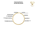 18k Gold Cobra Bracelet