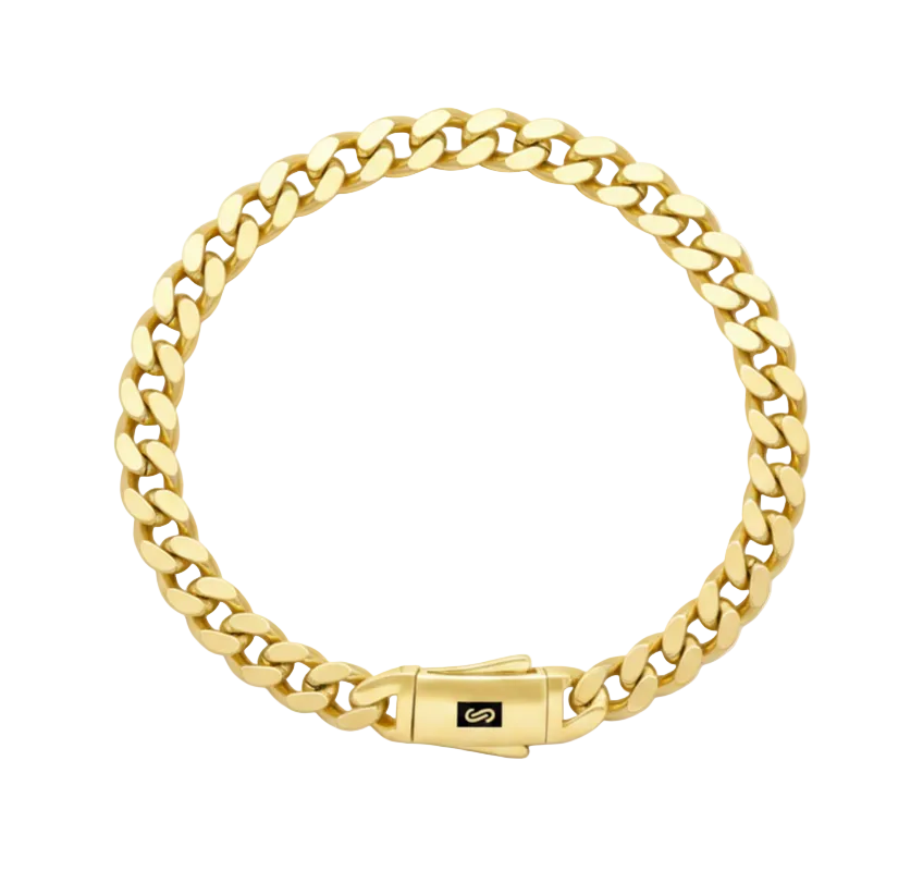 18k Gold Monaco Bracelet - 18k Gold Bracelet - Embellish Gold Jewelry & Diamond